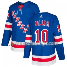 Camisola New York Rangers J.T. Miller 10 Adidas 2017-2018 Royal Authentic - Homem
